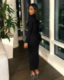 Sexy Fashion Ruched Mesh See Through Long Sleeve Bodycon Casual Dress S-XL