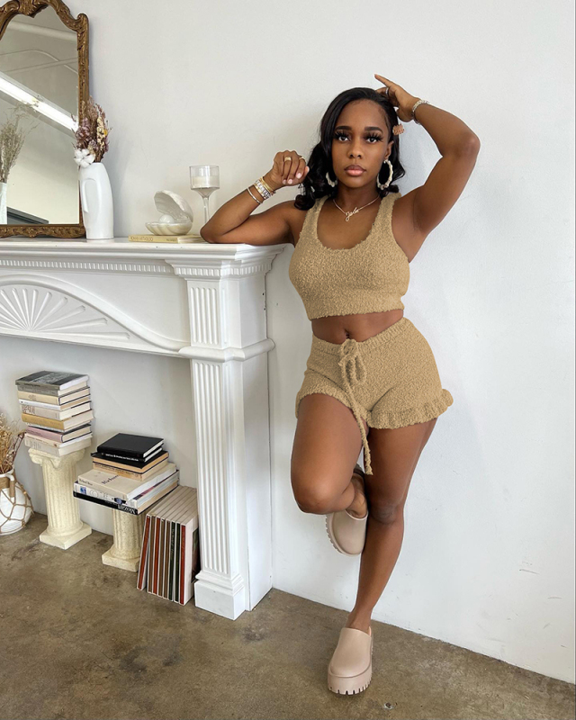 Comfort Women Summer 2 Piece Short Set S-XXL
