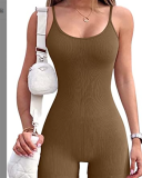 Sporty Sleeveless Women Slim Jumpsuit S-XL