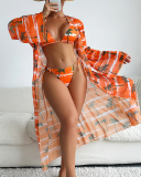 Vacation Women Beach 3pcs Set Swimsuit S-XL