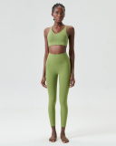 Nuke Feeling Mid-Protection Bra Sports Pants Yoga Two-piece Set S-XL