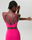 Mid-Protection V Neck Fitness Sports Bra S-XL