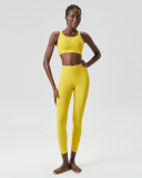 Women Adjustable X-Back Bra High Waist Pants Yoga Two-piece Pants Set S-XL