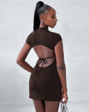 Short Sleeve Women Summer Unique Dress S-L