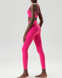 Nuke Feeling Mid-Protection Bra Sports Pants Yoga Two-piece Set S-XL