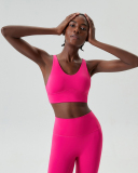 Mid-Protection V Neck Fitness Sports Bra S-XL