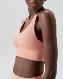 Mid-Protection V Neck Fitness Sports Bra S-XL