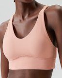 Mid-Protection V Neck Fitness Sports Bra S-XL