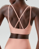 Mid-Protection V Neck Fitness Sports Bra S-XL