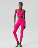 Nuke Feeling Mid-Protection Bra Sports Pants Yoga Two-piece Set S-XL