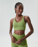 Mid-Protection V Neck Fitness Sports Bra S-XL