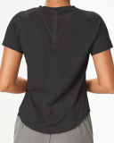 Women Loose Short Sleeve Mesh Quick Drying T-shirt S-XL