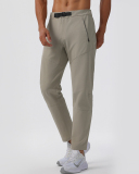 Men's Buckle Test Design Zippered Pocket Quick Drying Joggers Green Black Khaki M-5XL