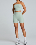 Strapless Removable Chest Pad Sports Vest Green Pink Yellow White Black S-XL