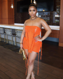 Strapless Knit Irregular Sexy Mini Beach Wear Skirt Sets Two Pieces Outfit Camel Orange Black Blue Green S-2XL