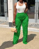 Ruffle Women Summer Wide Leg Pants S-XXL