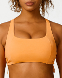 Breathable Solid Color Running Strappy Sports Bra Shorts Pants S-L