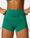 Breathable Solid Color Running Strappy Sports Bra Shorts Pants S-L