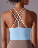 Women Sling Colorblock Fitness Vest  S-XL