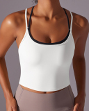 Women Sling Colorblock Fitness Vest  S-XL