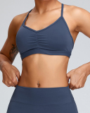 Women Quick Drying Criss Cross Back Hips Lift Sports Yoga Two-piece Sets S-XL