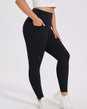 High Waist Side Pocket Active Wear Running Plus Size Leggings XL-4XL