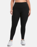 Women Solid Color High Waist Good Elastic Plus Size Leggings Blue Black Pink XL-4XL