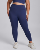 Women Breathable Slim Waist Plus Size Yoga Leggings Pants Purple Blue Brown Black XL-3XL
