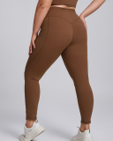 Slim High Waist Side Pocket M Back Plus Size Yoga Leggings XL-3XL