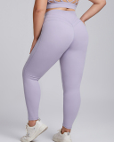 Women Breathable Slim Waist Plus Size Yoga Leggings Pants Purple Blue Brown Black XL-3XL