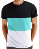 Summer Plus Size Colorblock Men's T-shirt S-2XL