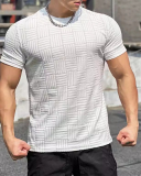 Men's Muscle Basketball Running Training T-shirt White Black Green Gray S-2XL
