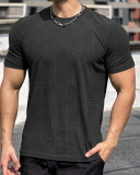 Men's Muscle Basketball Running Training T-shirt White Black Green Gray S-2XL