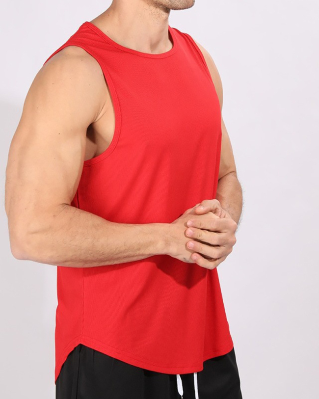 Mens Breathable Quickly Drying Running Vest S-2XL