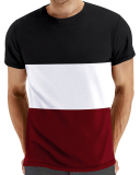 Summer Plus Size Colorblock Men's T-shirt S-2XL