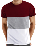 Summer Plus Size Colorblock Men's T-shirt S-2XL