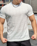 Men's Muscle Basketball Running Training T-shirt White Black Green Gray S-2XL