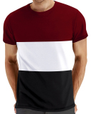 Summer Plus Size Colorblock Men's T-shirt S-2XL