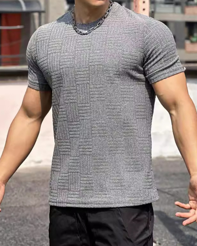 Men's Muscle Basketball Running Training T-shirt White Black Green Gray S-2XL