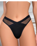 High Waist Women Mesh G-String S-XL