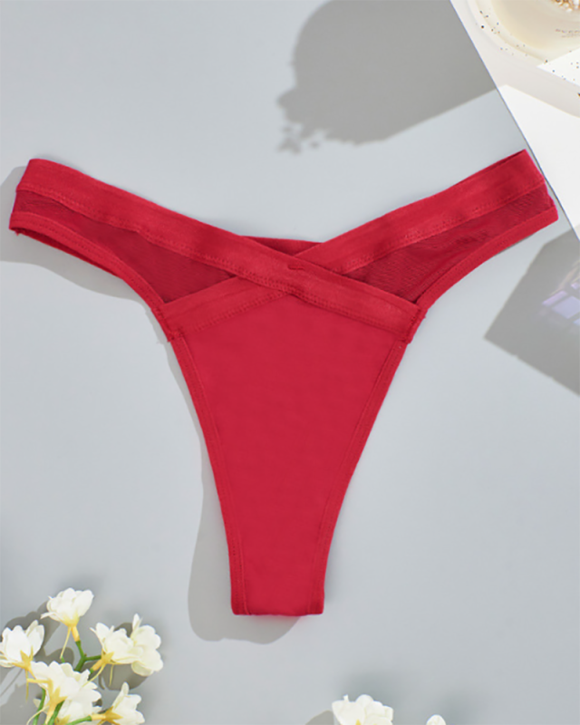 High Waist Women Mesh G-String S-XL