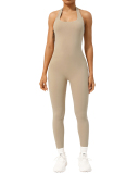 Woman Tighten Waist Yoga Jumpsuit S-XL