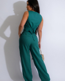 Offical Ladies Women New Summmer Two Piece Pant Set S-XXL