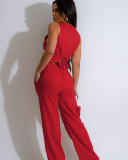 Offical Ladies Women New Summmer Two Piece Pant Set S-XXL