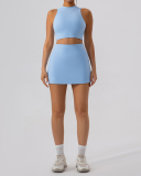 Women Slim Vest Tennis Shorts Sets Skirts Sets Yoga Two-piece Sets S-XL