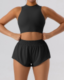 Women Slim Vest Tennis Shorts Sets Skirts Sets Yoga Two-piece Sets S-XL