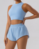 Women Slim Vest Tennis Shorts Sets Skirts Sets Yoga Two-piece Sets S-XL