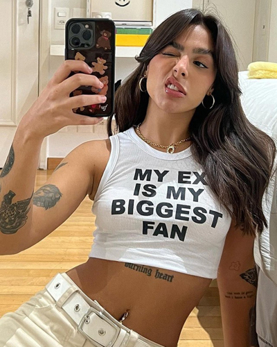 Street fashionista My Ex Is My Biggest Fan short vest