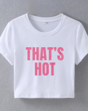 Street style INS trendy That's Hot short slim fit short-sleeved T-shirt spring and summer