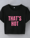 Street style INS trendy That's Hot short slim fit short-sleeved T-shirt spring and summer